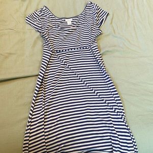 Maternity stripe summer dress